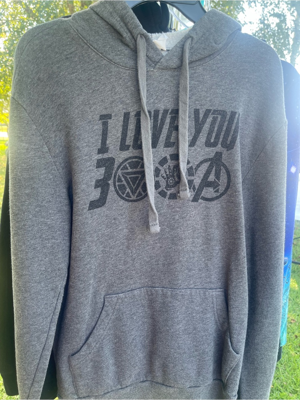 Alternative Avengers Gray 'I Love You 3000' Pullover Hoodie